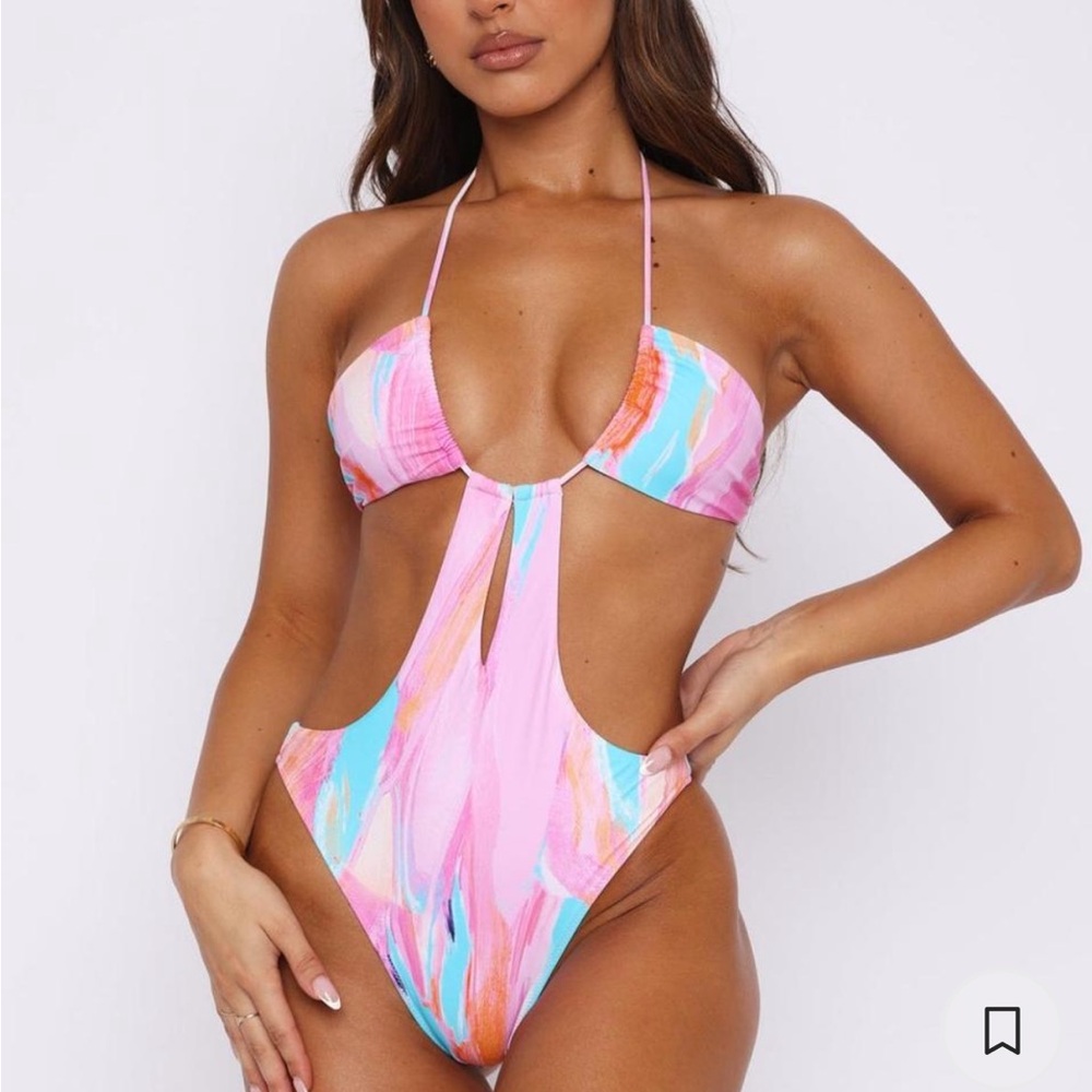 White Fox 1 piece bathing suit